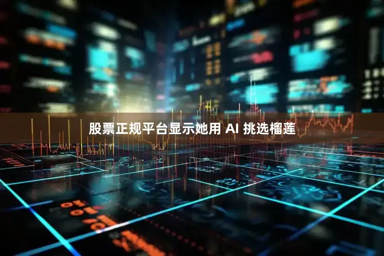 股票正规平台显示她用 AI 挑选榴莲